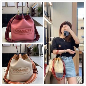 coach中国官网蔻驰包包代购FIELD bucket复古水桶包c3850/c3851