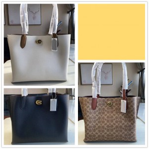 COACH蔻驰官网女包WILLOW托特包购物袋C0691/C0690/C0693/C0698