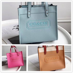 COACH美国官网蔻驰女包CA089 C3863 Field Tote 22真皮托特包